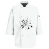 Eight Pearl Button Chef Coat with Thermometer Pocket Thumbnail