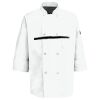 Eight Pearl Button Chef Coat with Thermometer Pocket Thumbnail