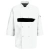 Eight Pearl Button Chef Coat with Thermometer Pocket Thumbnail