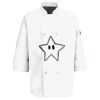 Eight Pearl Button Chef Coat with Thermometer Pocket Thumbnail